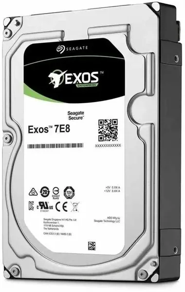 Жесткий диск Seagate Exos 7E8 ST2000NM000A, 2ТБ, SATA, 7200об/мин, 256МБ, 3.5"
