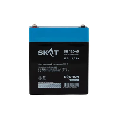 Аккумулятор Бастион 2531, SKAT SB 12045, 12В, AGM