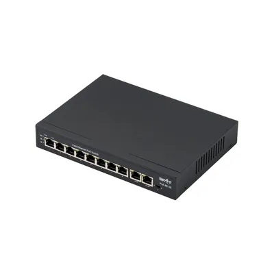 Коммутатор Бастион 4072, 8×PoE+, 2×Uplink, 120Вт
