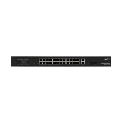 Коммутатор Бастион 4085, 24×100M PoE+, 2×1GbE, 2×SFP, 400W