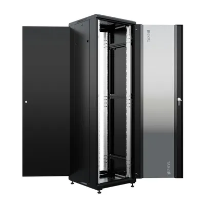 SKAT TB-22R660GF-B Шкаф напольный универсальный серверный 22U 600х600мм, дверь стеклянная