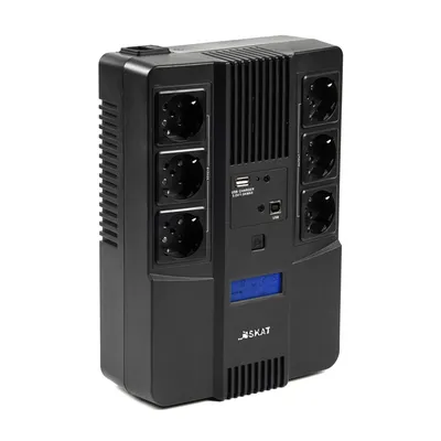 ИБП Бастион 8935, SKAT-UPS 800-AID-IN-1x9, 480 Вт, 1×9 А·ч
