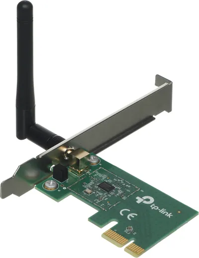 TP-Link TL-WN781ND Wi-Fi адаптер PCI Express N150, до 150 Мбит/с на 2,4 ГГц, 1 внешняя антенна