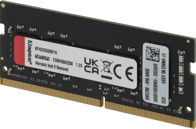 Модуль памяти Kingston KF432S20IB/16, 16GB DDR4 3200 SoDimm, CL20