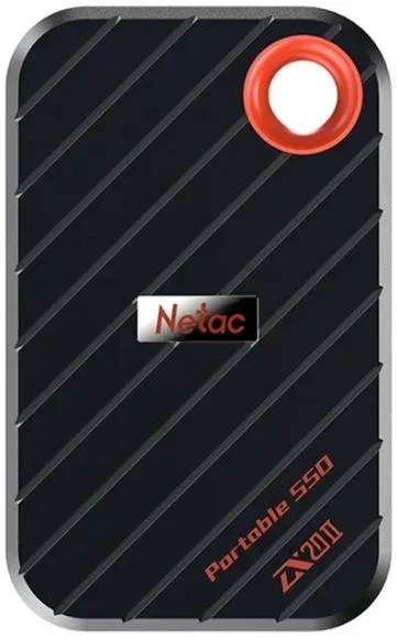 SSD накопитель Netac NT01ZX20II-2T0-32BK, 2ТБ, USB 3.2 Gen 2 Type-C, 2000/1800 МБ/с