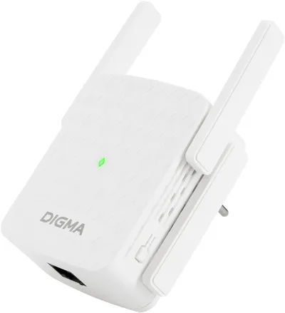 Повторитель Wi-Fi Digma D-WR400, AC1200, двухдиапазонный, 4 антенны