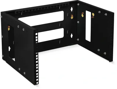 Кронштейн настенный Cabeus NC-6U-BK, 6U, 19", регулируемая глубина, черный