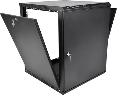 Шкаф коммутационный настенный ЦМО ШРН-Э-15.500.1-9005, 15U, 600×520 мм, чёрный