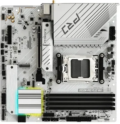 Материнская плата ASRock B850M Pro Plus WiFi, AM5, B850, 4xDDR5, microATX