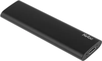 Внешний SSD Netac NT01ZSLIM-002T-32BK, 2TB, USB 3.2 Gen 2 Type-C, 550/480 МБ/с