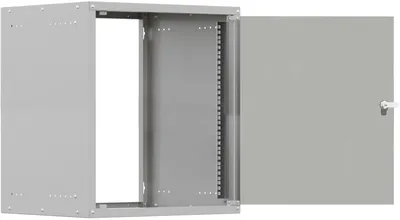 Шкаф коммутационный NTSS NTSS-WL9U5545GS, настенный, 9U, 550×450 мм, стеклянная дверь