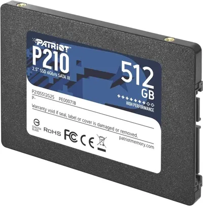 SSD Patriot P210S512G25, 512ГБ, 2.5", SATA3
