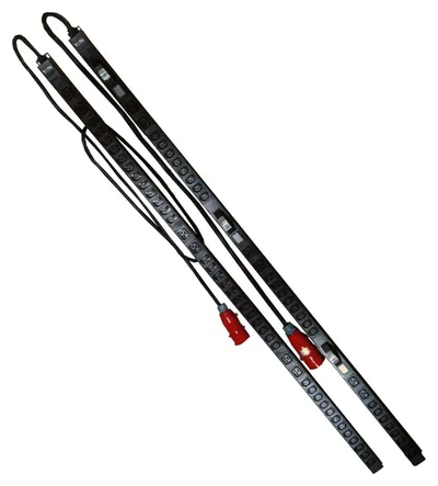 Блок розеток Lanmaster TWT-PDV3-6X36-16A, 3-фазный, 36×C13+6×C19, 16A, 0U