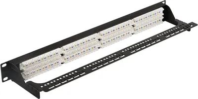 Патч-панель LANMASTER LAN-PPC48U6, 19", 1U, 48×RJ45, кат.6, UTP