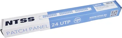 Патч-панель NTSS NTSS-PP-1U-24-UTP-RJ45-6-D, 24 порта, cat.6, 1U