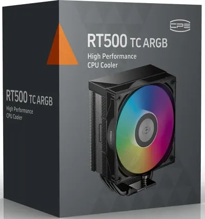 Кулер PcCooler RT500 TC ARGB BK, башенный, 245W, 5 трубок, ARGB