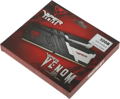 Оперативная память Patriot PVV532G560C36K, 32ГБ (2×16ГБ), DDR5, 5600МГц, CL36