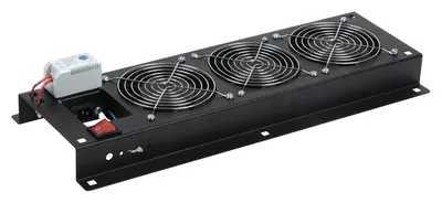 Вентиляторный модуль ITK FM05-32M, 19", 2U, 3 вентилятора, 230В, черный