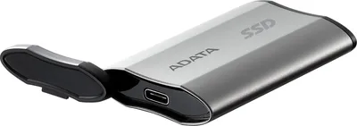 Внешний накопитель External SSD ADATA 1TB USB 3.2 Gen 2x2 Type-C R2000/W2000MB/s 3D NAND COLOR BOX silver