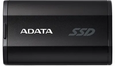 Твердотельный накопитель/ ADATA External SSD SD810, 2000GB, Type-C, USB 3.2 Gen2х2, up to R/W 2000/2000 MB/s, 72.7x44x12.2mm, Black (5 лет)