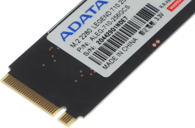 Твердотельный накопитель SSD ADATA ALEG-710-256GCS PCIe Gen3x4 with NVMe, 2100/1000, IOPS 90/130K, MTBF 1.5M, 3D NAND, 65TBW, 0,23DWPD, Heat Sink, RTL (939463)