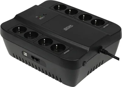 ИБП Powercom SPD-1000U, 1000 ВА/550 Вт, Tower, 8×Schuko, USB