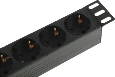 Блок распределения питания ITK PH12-8D1-P, 8×Schuko, 16А, 1U