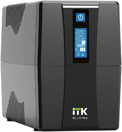 ИБП ITK EET-0600VA-1-001, 600ВА/360Вт, 4×C13, LCD