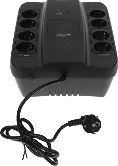 ИБП Powercom SPD-1000N, резервный, 1000VA/550W, 8×Schuko