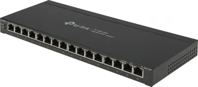 Коммутатор TP-Link TL-SG116P, 16×1GbE PoE+, 120Вт