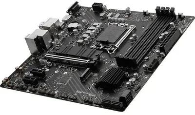 Материнская плата MSI PRO B760M-P DDR4, LGA1700, Intel B760, 4xDDR4, 4xSATA, 2xM.2, 1xPCIe 4.0 x16, 2xPCIe x1, DisplayPort, HDMI, D-Sub, 1x1Gb LAN, USB Type-C, 3x3.5 мм, 7.1, microATX