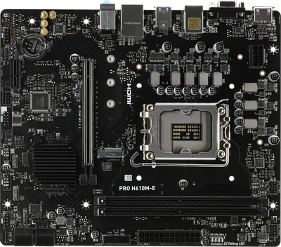 Материнская плата MSI PRO H610M-E, LGA 1700, DDR5, Micro-ATX