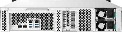 Сетевое хранилище QNAP TS-1232PXU-RP-4G, 12×3.5", 2×10GbE SFP+, 2×2.5GbE, 4GB