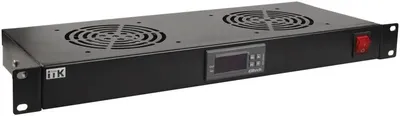 Модуль вентиляторный ITK FM05-1U2TS-R, 2 вент., с термостатом, 1U