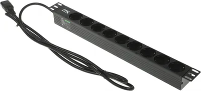 Блок распределения питания ITK PH22-9D2, 9×Schuko, 1U, 10А