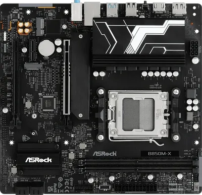 Материнская плата Asrock B850M-X R2.0, AM5, B850, 2xDDR5, 2xM.2, mATX