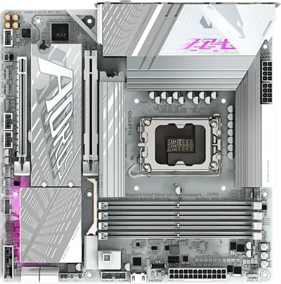 Материнская плата Gigabyte Z890M A ELITE WF7 ICE, LGA1851, Z890, DDR5, mATX