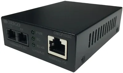 Медиаконвертер ORIGO OMCF15SC/A1A, 100Base-FX, одномод, 15 км