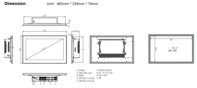Промышленный панельный компьютер  TPC6000-C1564-B-LHP-11500T-8G-SSD128G
