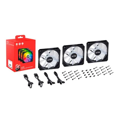 Вентилятор XPG VENTOR120ARGBPWM3C-BKCWW, 120 мм, ARGB PWM, 1600 rpm