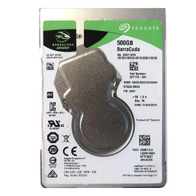 Жесткий диск Seagate ST500LM030, 500GB, 2.5", SATA, 5400rpm