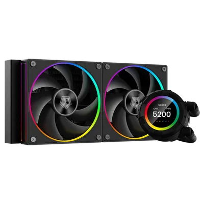 СВО ID-COOLING SL240, 2×120мм, 300W, LCD, PWM