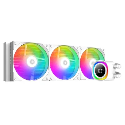 СВО ID-COOLING FX360 TD WHITE, 360мм, 3×120мм, PWM, 2900об/мин, LCD