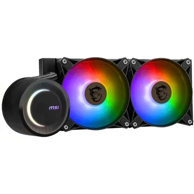 MSI MAG CORELIQUID E240 (4пин, 115x/1200/1700/1851/AM5/AM4, 11.2-32.5дБ,  600-1800об/мин, вод. охл.)