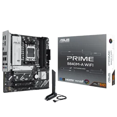 Материнская плата ASUS PRIME B840M-A WIFI, AM5, mATX, DDR5, Wi-Fi, BT