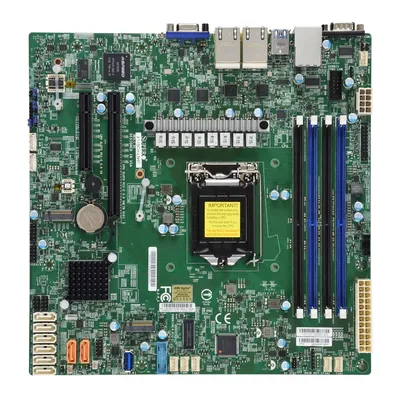 Материнская плата Supermicro MBD-X11SCH-LN4F-O, MicroATX, LGA1151, C246, 4×GbE