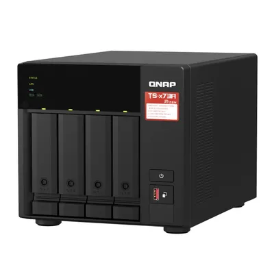 QNAP TS-473A-8G Сетевое хранилище 4x2.5"/3.5" SATA, AMD Ryzen V1500B/4x2,2 ГГц, DDR4 8 ГБ, 2x2,5 Гбит/с, 3xUSB