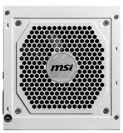 Блок питания MSI MAG A850GL PCIE5 WHITE, 850W, 80+ Gold, белый