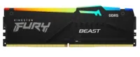 Модуль памяти Kingston 16GBDDR5 5200 DIMM FURY Beast Black XMP Gaming Memory KF552C40BBA-16 Non-ECC, CL40, 1.25V, 1RX8 40-40-40  288-pin 16Gbit, RTL