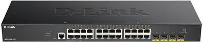 Коммутатор D-Link DGS-1250-28X/A1A, L2, 24×1GbE, 4×10G SFP+
